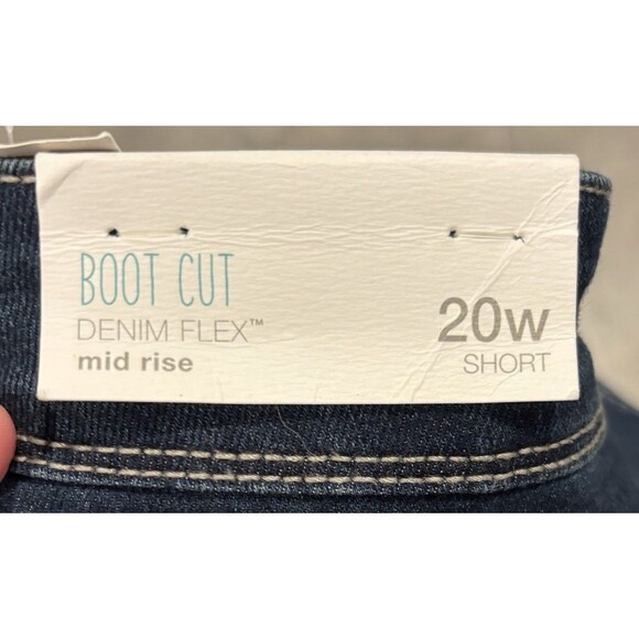 NWT Maurices Women's Denim Flex Mid Rise Boot Cut Jeans Blue Size 20W Short - Picture 7 of 8
